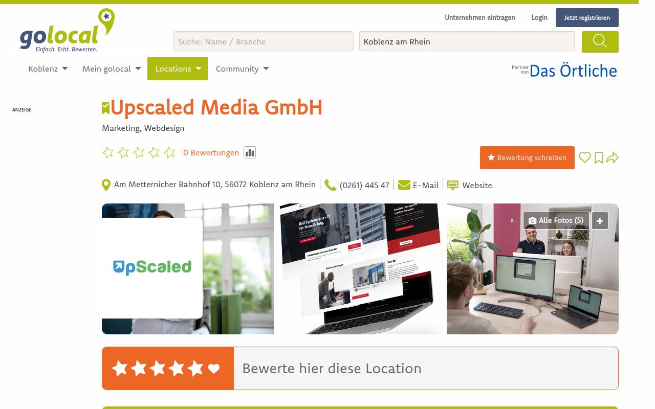  Upscaled Media GmbH - 5 Fotos - Koblenz am Rhein - Am Metternicher Bahnhof | golocal